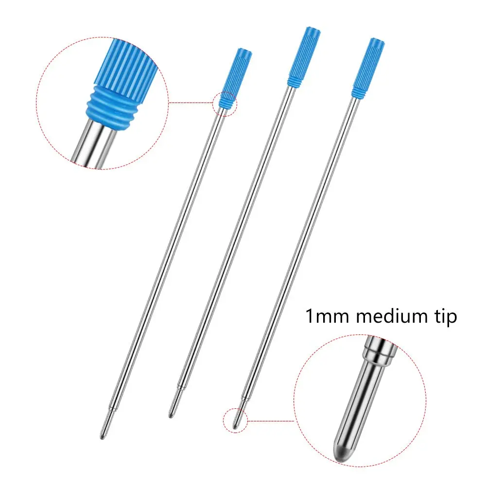 Unibene Cross Compatible Ballpoint Pen Refills 20 Pack, 1.0mm Medium Point - Blue, Smooth German Ink - view 3