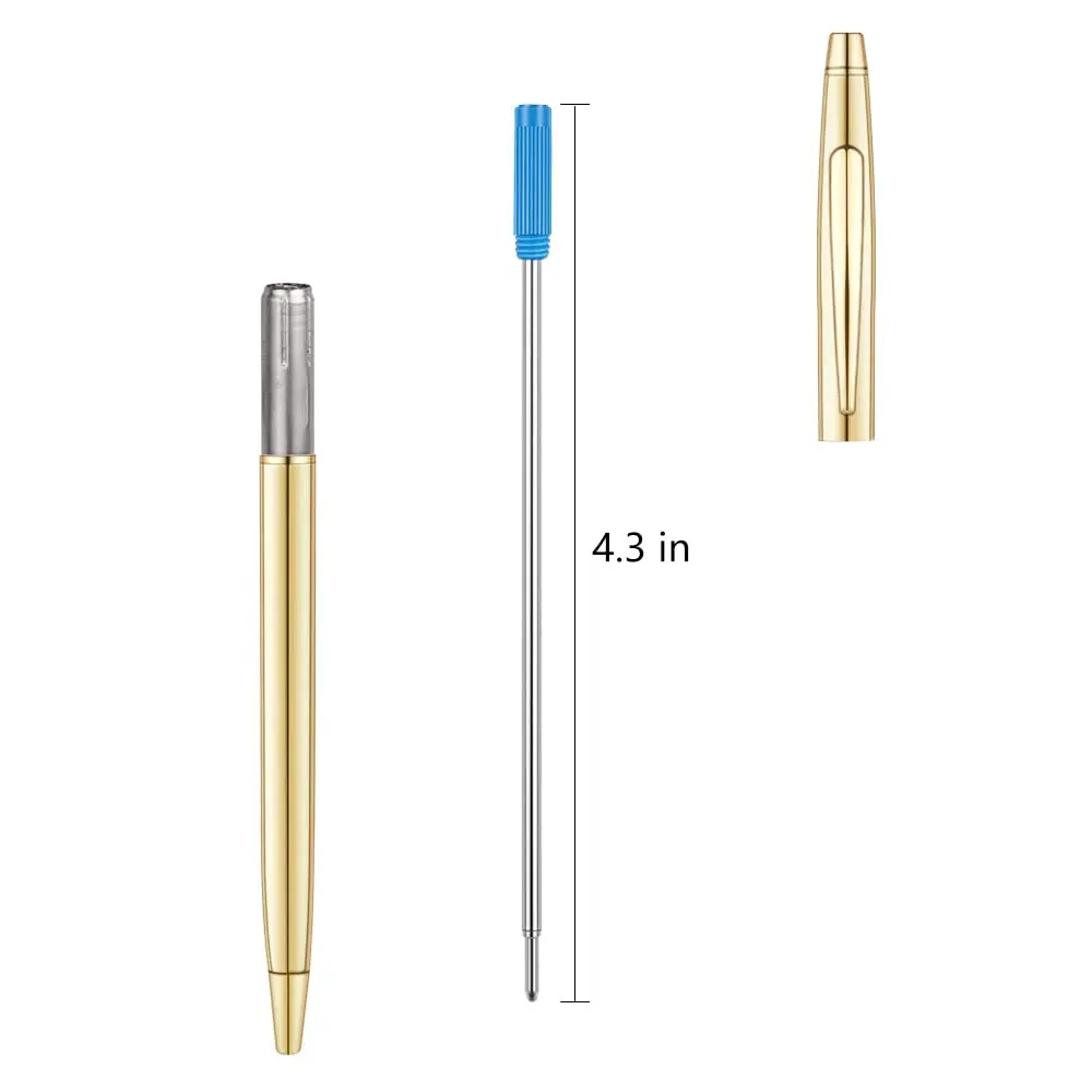 Unibene Cross Compatible Ballpoint Pen Refills 20 Pack | Medium Point, German Ink, Smooth Writing (4.3'' Length) - view 4