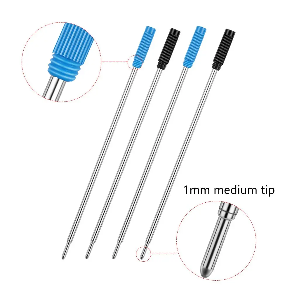 Unibene Cross Compatible Ballpoint Pen Refills 20 Pack | Medium Point, German Ink, Smooth Writing (4.3'' Length) - view 3