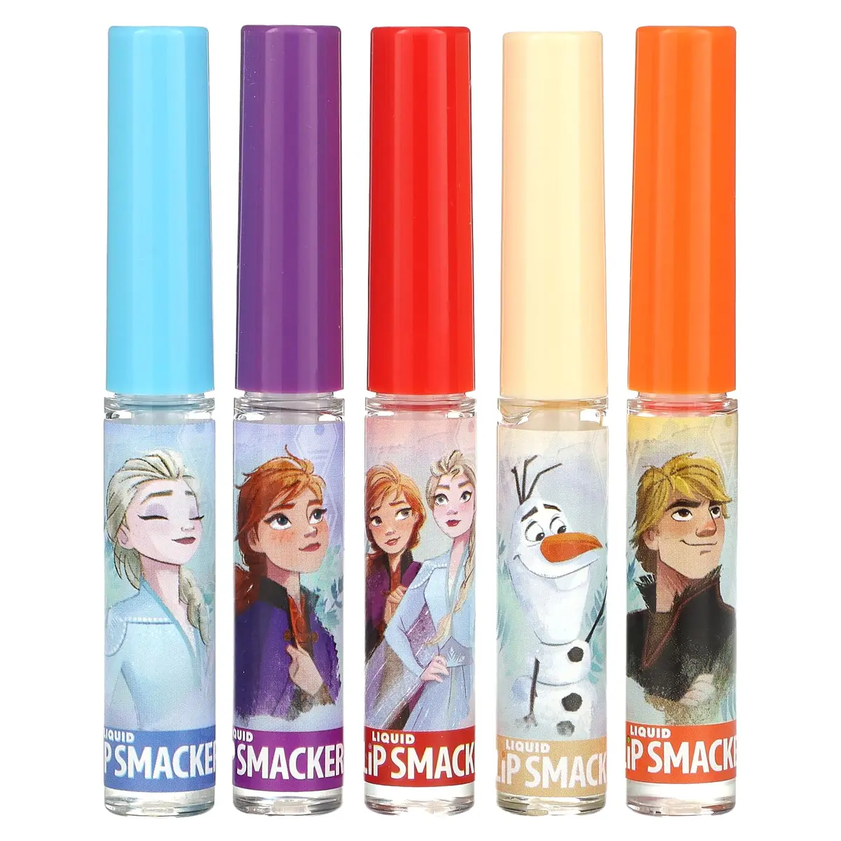 Lip Smacker Disney Frozen 2 Liquid Flavored Lip Balm Party Pack | 5 x 0.45 fl oz (13.3 ml) | Moisturizing Shine - main product image