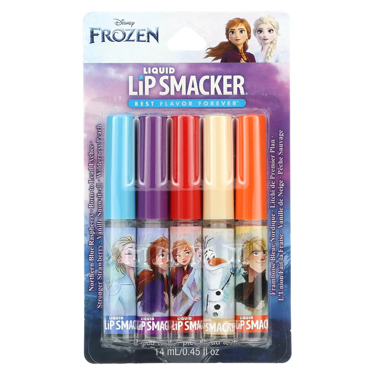Lip Smacker Disney Frozen 2 Liquid Flavored Lip Balm Party Pack | 5 x 0.45 fl oz (13.3 ml) | Moisturizing Shine - view 2