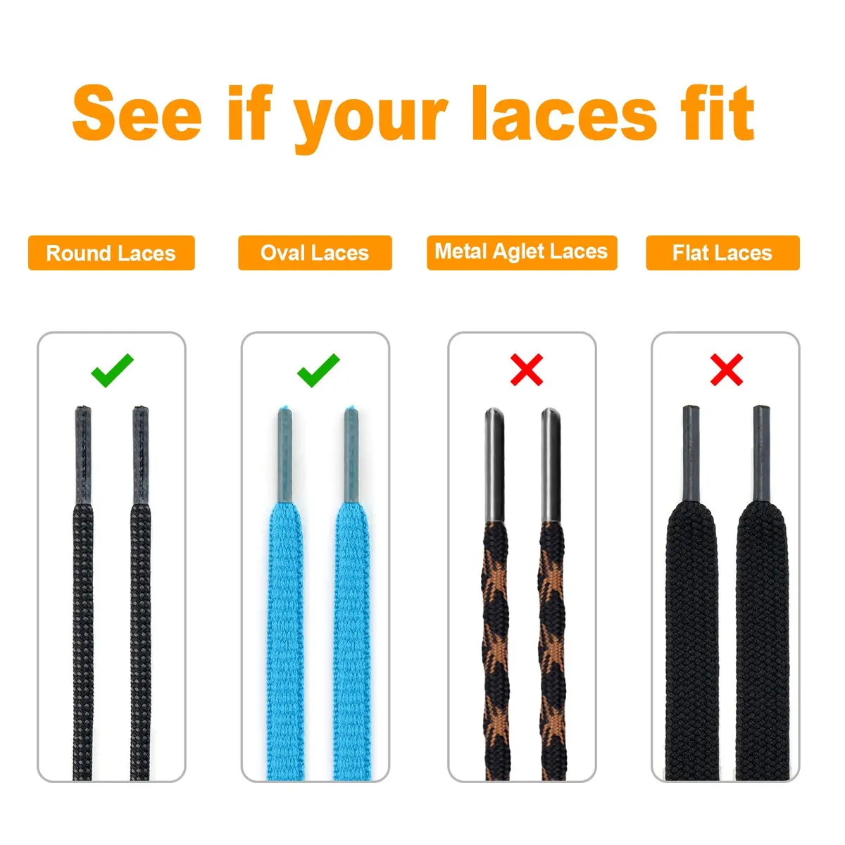RJ-Sport Grey Shoelace - Premium Cord Locks for Kids & Adults, 1 Size - view 3