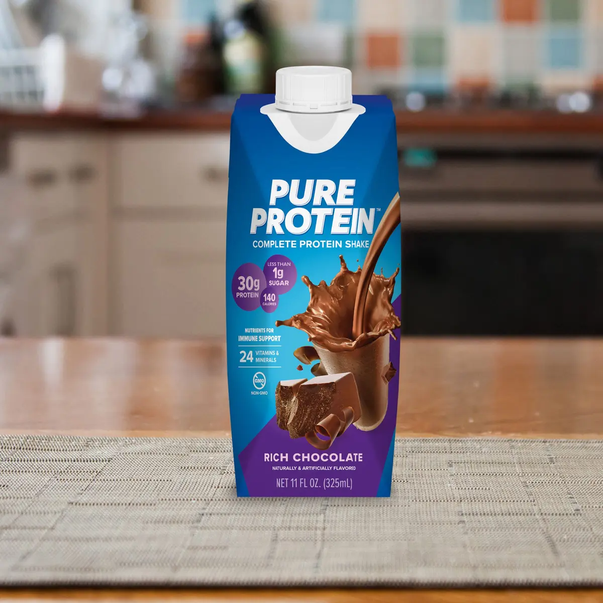 Pure Protein Chocolate Protein Shake 11 Fl Oz (132 Fl Oz) | 30g Protein Per Serving, Keto-Friendly, Immune Support - view 6