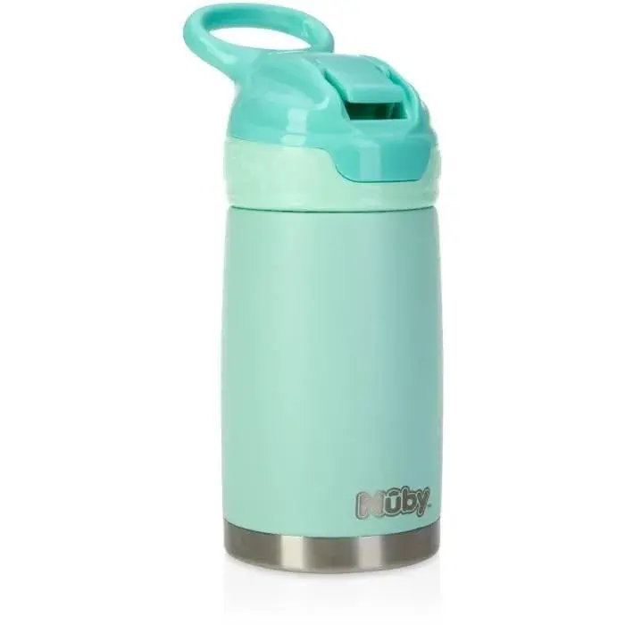 Nuby Thirsty Kids No Spill Flip-It Reflex Stainless Steel Travel Cup 300ml (10.1 Oz) | Insulated for 10 Hours - view 2