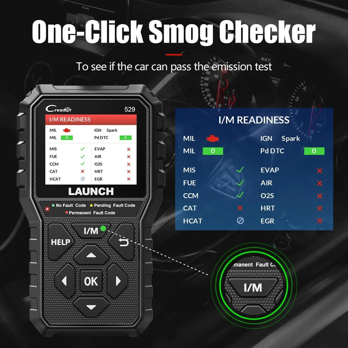 LAUNCH CR529 Full OBD2 Function Diagnostic Tool | Supports All Vehicles 1996+ with Lifetime Updates - view 2