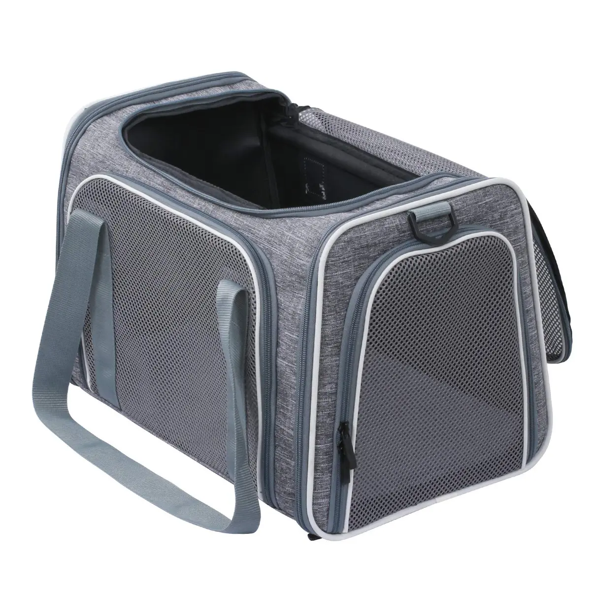 Akinerri Cat Carrier - Portable Foldable Dog Pet Carrier, Soft-Sided Pet Bag up to 15 Lbs | Airline Approved Travel - view 6