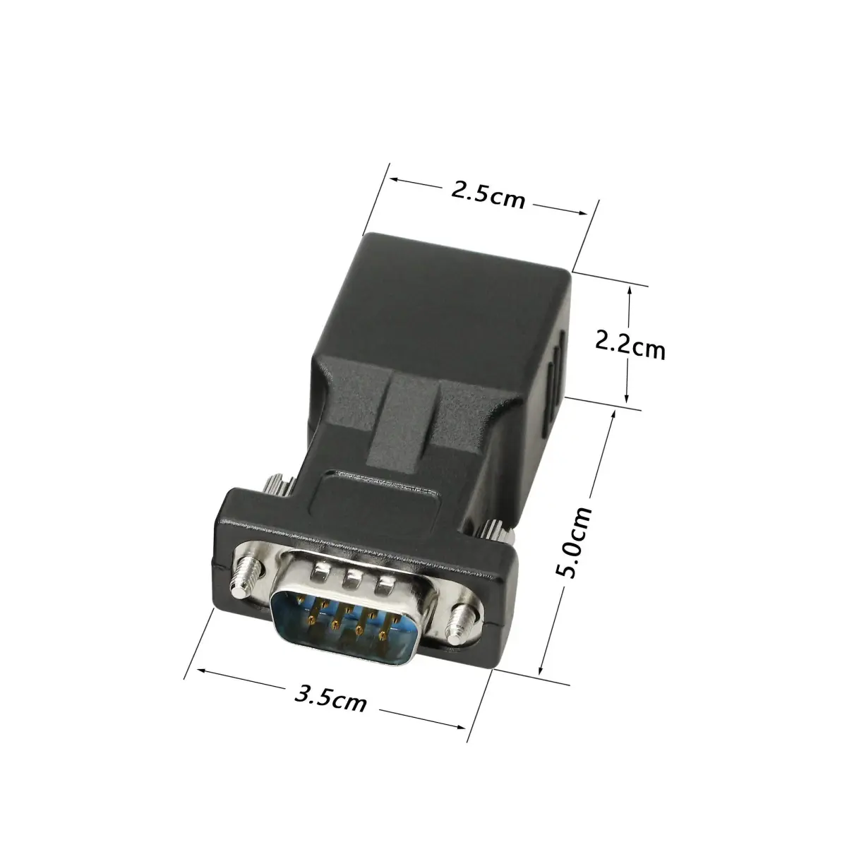 XMSJSIY DB9 RS232 to RJ45 Extender Adapter (2-Pack, 66ft/20m) | Extends Serial Data Over Cat5e/Cat6 - view 6