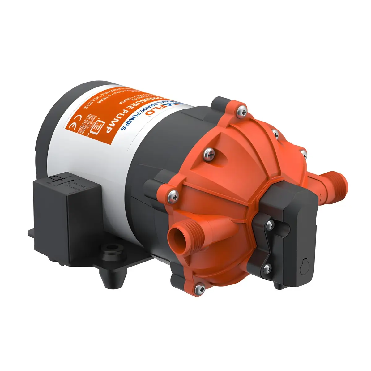 SEAFLO 53-Series DC Diaphragm Water Pump 7.0 GPM 60 PSI | Heavy-Duty, Self-Priming, 4-Year Warranty - view 2