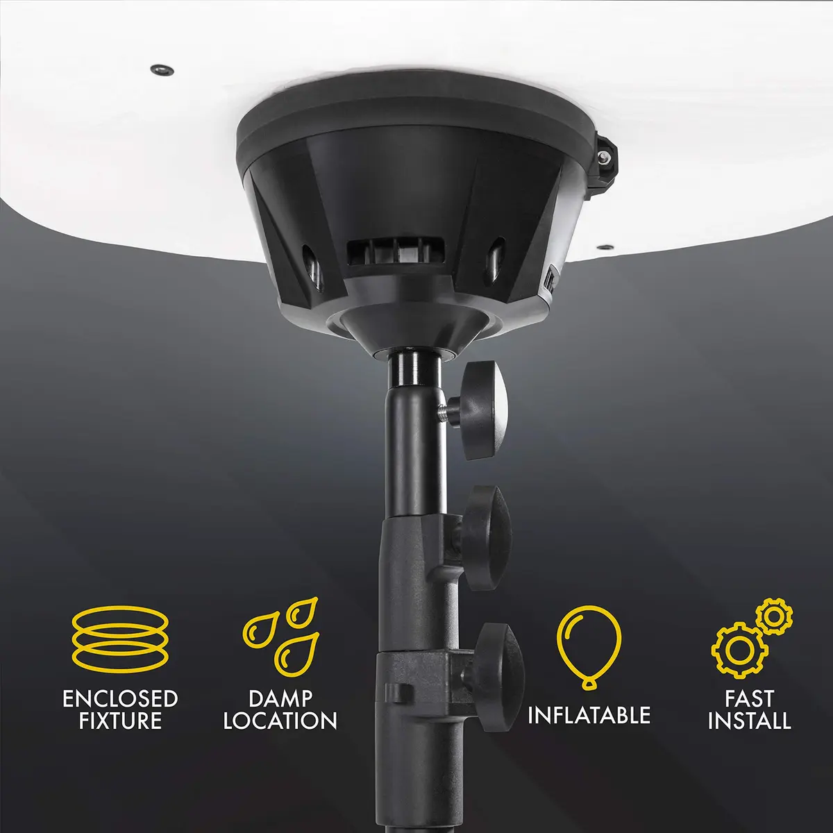 SeeDevil 150 Watt LED Balloon Light Kit | 19,500 Lumens, 6.5 Ft Tripod, Dimmable, Indoor/Outdoor, Portable - view 6