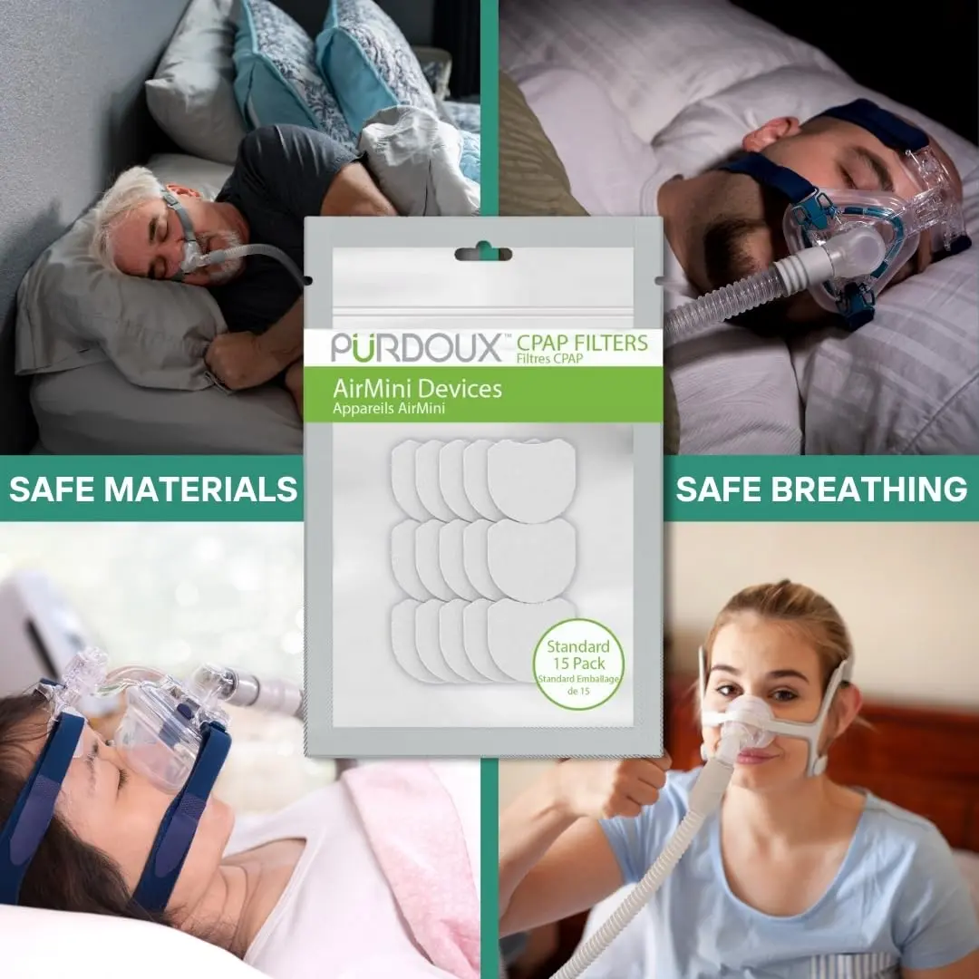 Purdoux CPAP Filters for ResMed AirMini Devices (15 Pack) | Enhanced Air Purity & Comfort - view 7