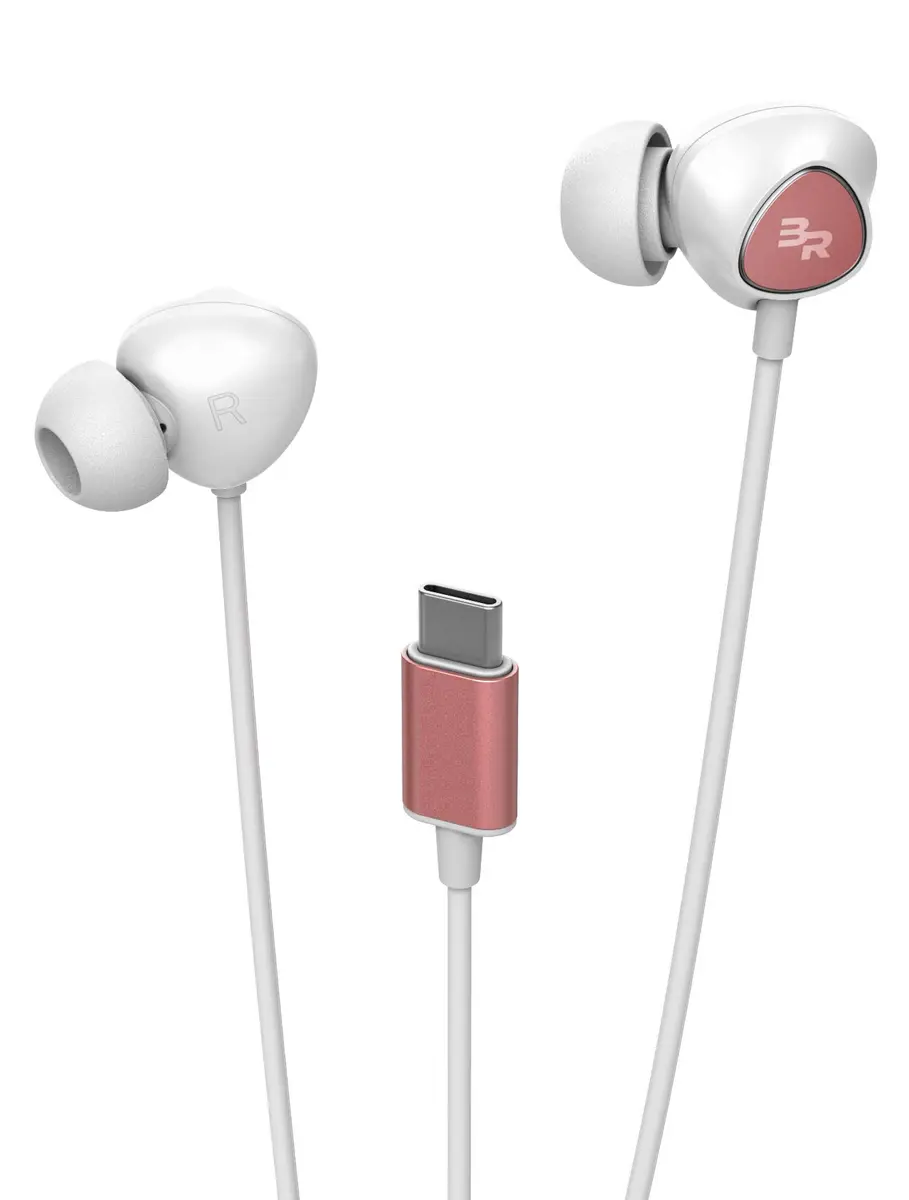 Bolle & Raven USB-C Wired Earbuds with Mic, 1.7cm (0.67in) Length | Inline Remote & Microphone for Type-C Phones - view 6