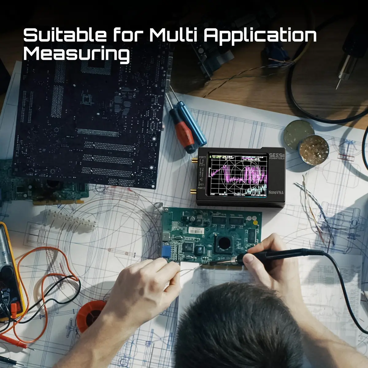 Seesii Nanovna-H Vector Network Analyzer,HW3.7 9KHz-1.5GHz, Portable Antenna & RF Test Tool - view 9