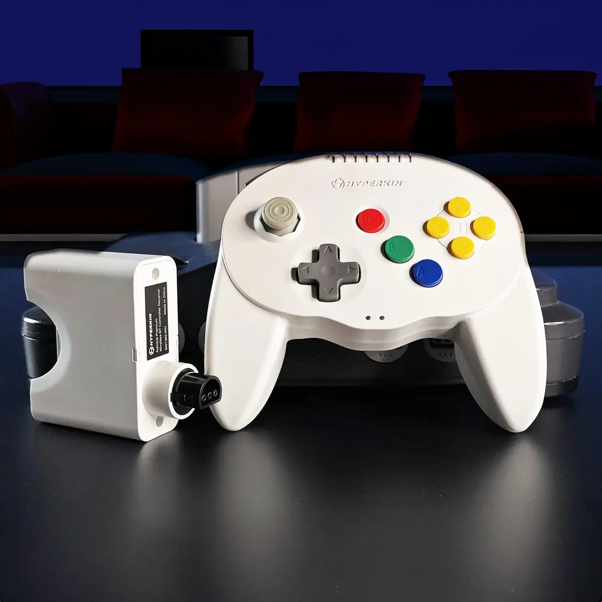 Hyperkin Admiral Wireless BT Controller for Nintendo 64 | Ergonomic, High-Performance, 6-Hour Battery (White) - view 4