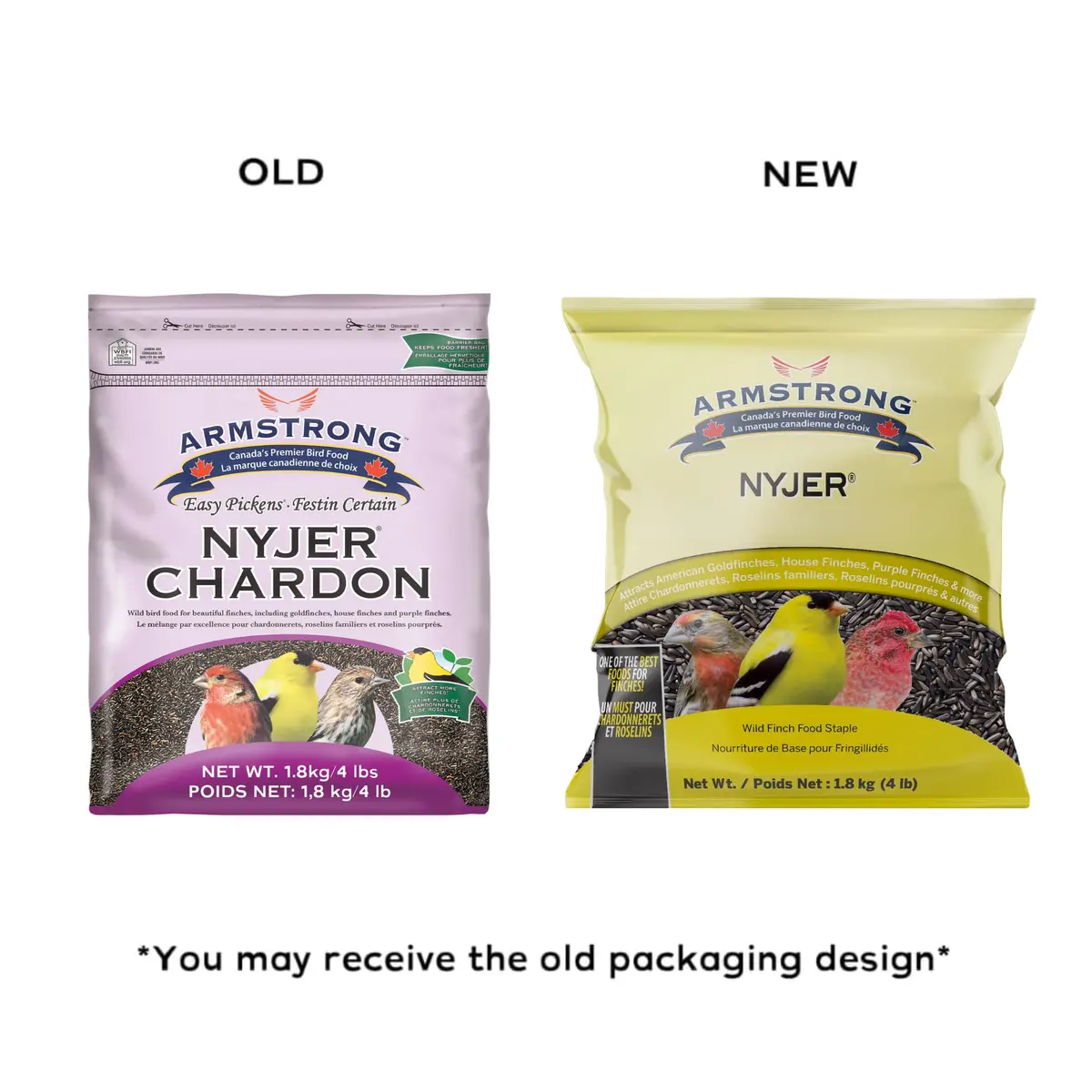 Armstrong Bird Food Nyjer Bird Seed 4lbs | High-Energy, Nutritious for Small Birds - view 2