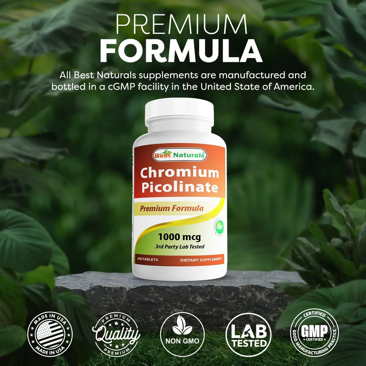 Best Naturals Chromium Picolinate 1000 mcg | Supports Metabolism & Blood Sugar (100-120 chars) - view 5