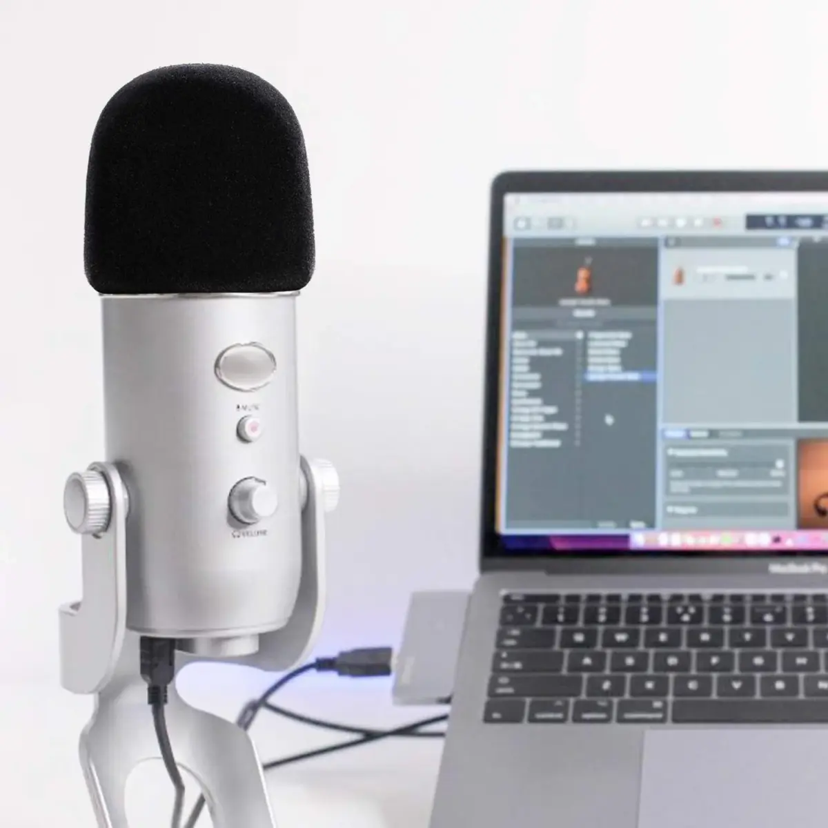 YOUSHARES Blue Yeti Windscreen with Flocking Surface | Professional Mic Pop Filter for Blue Yeti & Yeti Pro Microphones - view 7