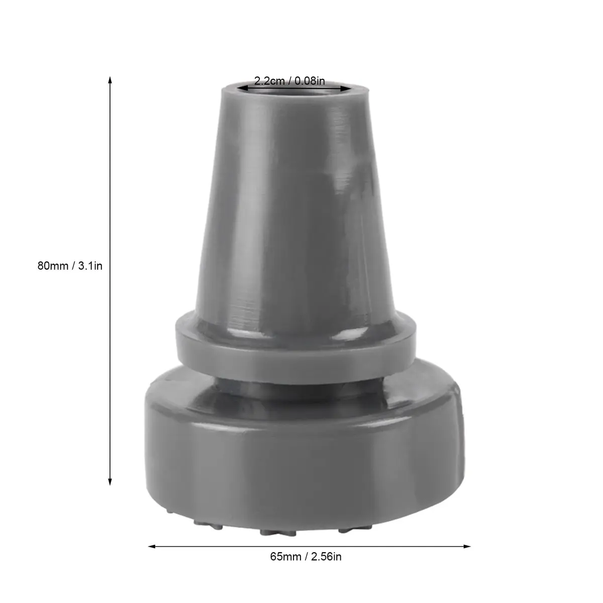 Pongnas Rubber Cane Tip Pad 2.2cm | 360° Rotating, Anti-Slip, Steel Support - view 5
