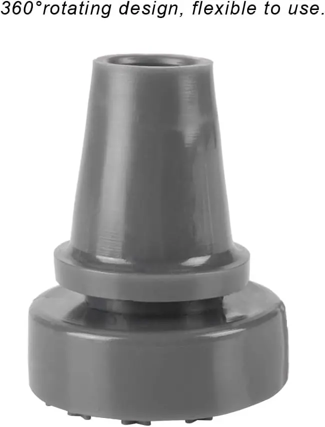 Pongnas Rubber Cane Tip Pad 2.2cm | 360° Rotating, Anti-Slip, Steel Support - view 8