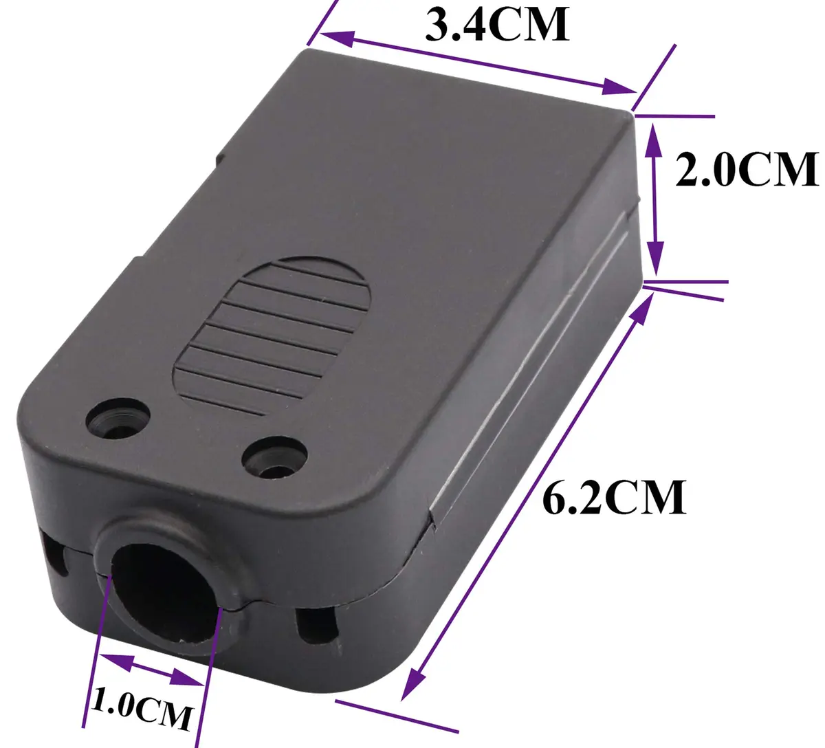 AAOTOKK VGA Screw Terminal Block Adapter DB15 Male to 16-Pin Female Connector with Case (2-Pack, Black) | Connects VGA to Screw Terminals - view 2