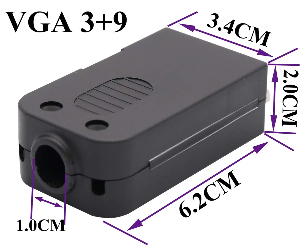 AAOTOKK VGA Screw Terminal Block Adapter Female to Female 15+1 Pin 2-Pack | Connects VGA Devices to Screw Terminals - view 2