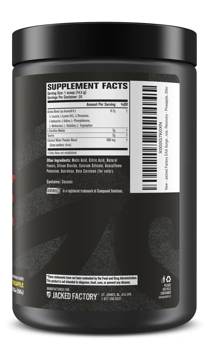 Jacked Factory EAA Surge Essential Amino Acids Powder | Supports Muscle Growth & Recovery in India - view 7