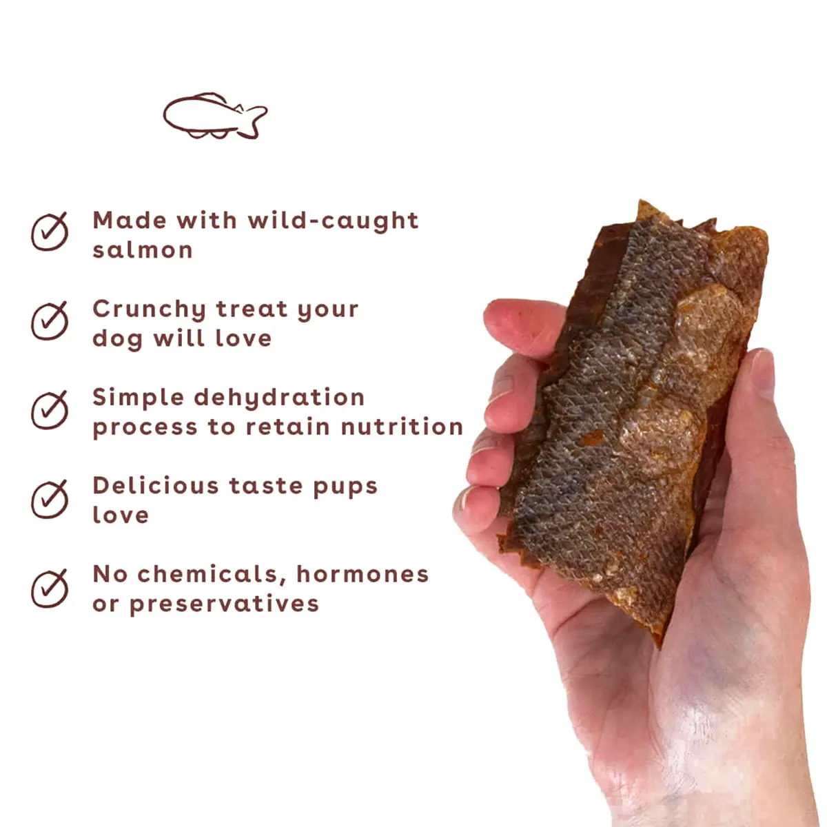 Pupford Salmon Dog Treats 4 oz | Natural, Single Ingredient, Low Calorie Reward - view 4