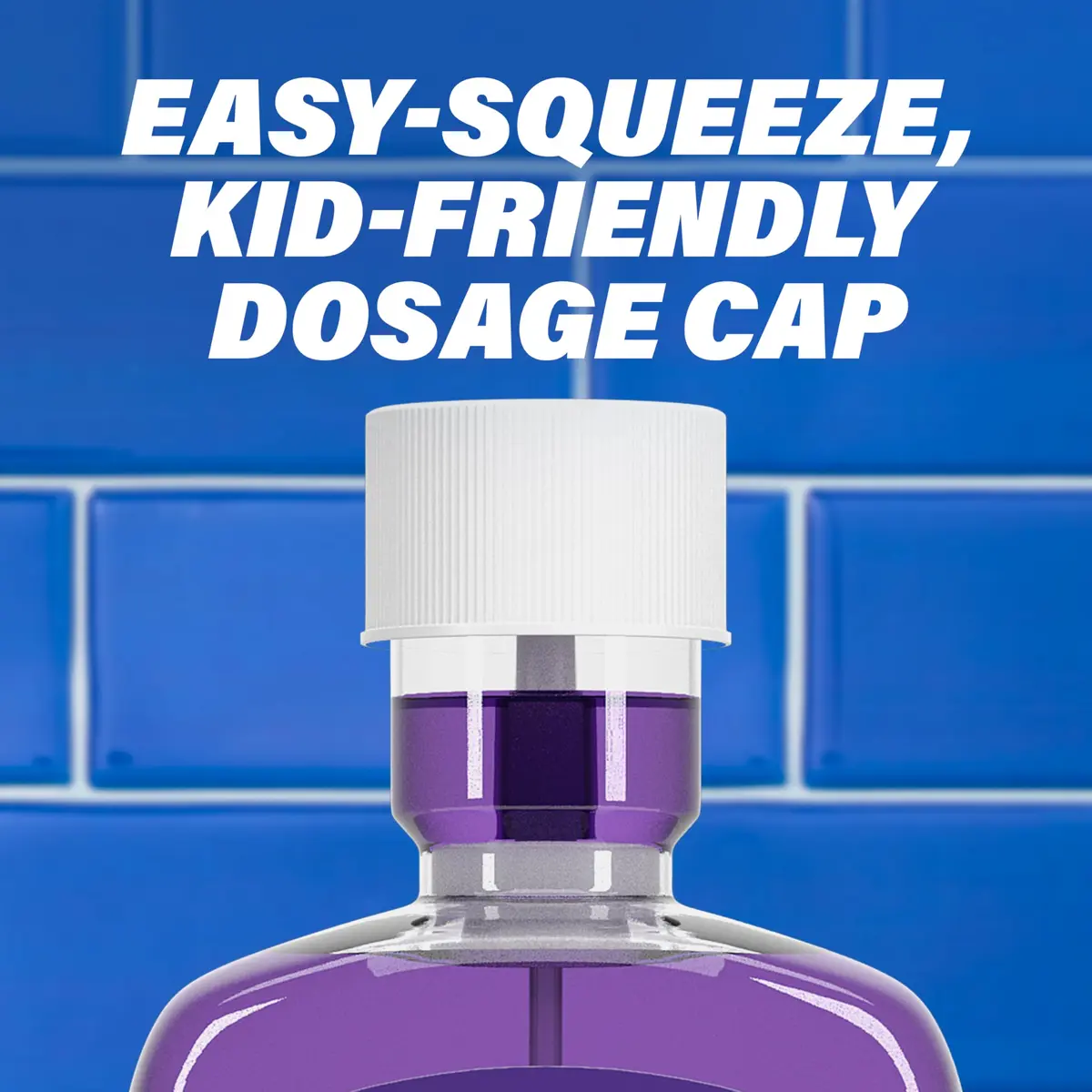 ACT Kids Anticavity Fluoride Rinse Groovy Grape 16.9 fl. oz. | Alcohol-Free Kids Mouthwash with Accurate Dosing Cup - view 7