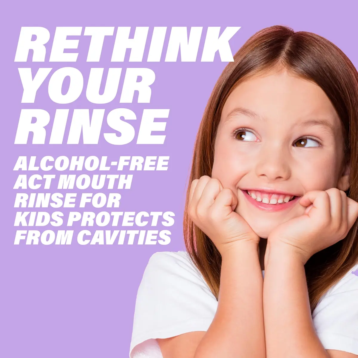 ACT Kids Anticavity Fluoride Rinse Groovy Grape 16.9 fl. oz. | Alcohol-Free Kids Mouthwash with Accurate Dosing Cup - view 3