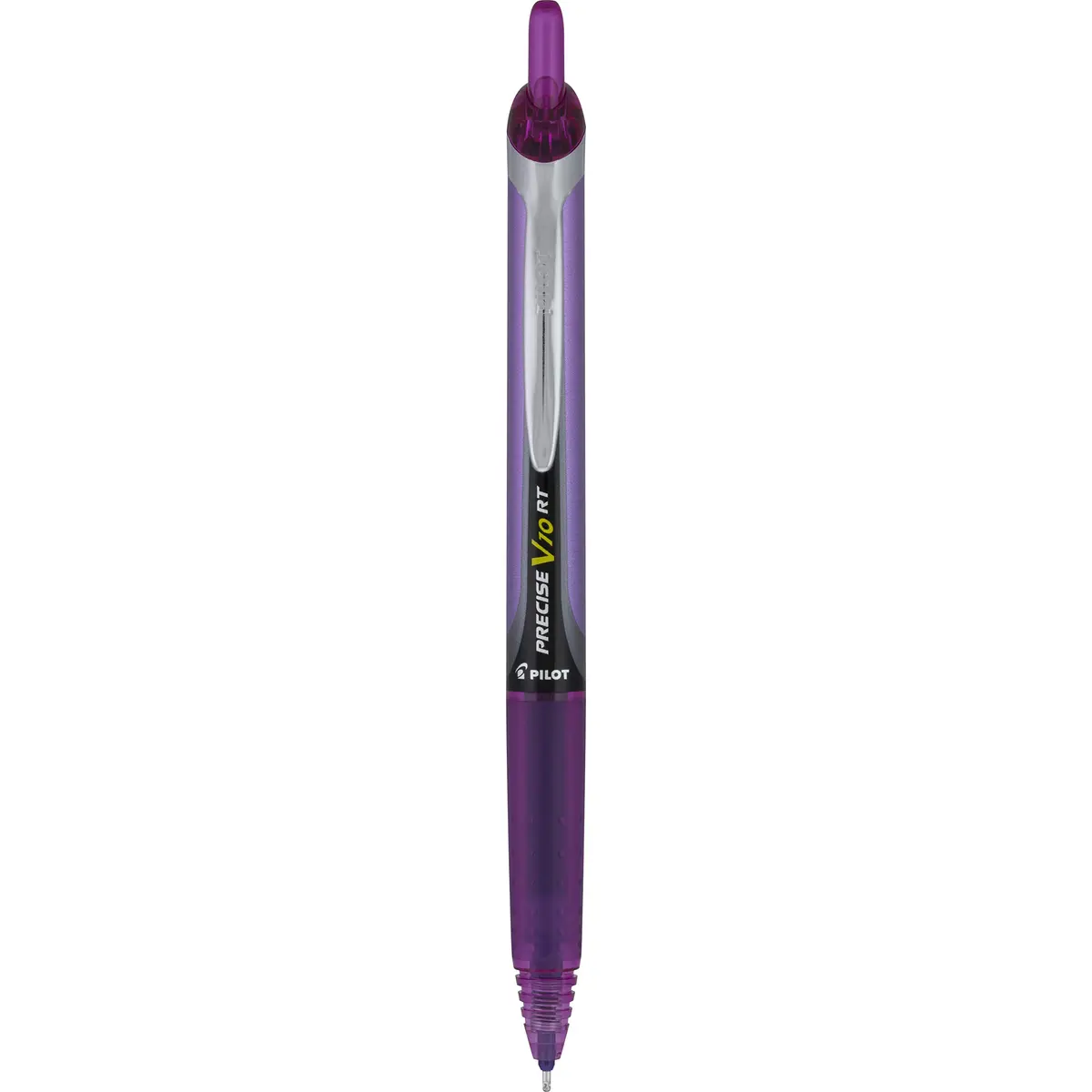 PILOT Precise V10 RT Retractable Rollerball Pens, 1.0mm Bold Point, Purple, 12-Pack | Smooth Writing Liquid Ink - view 2