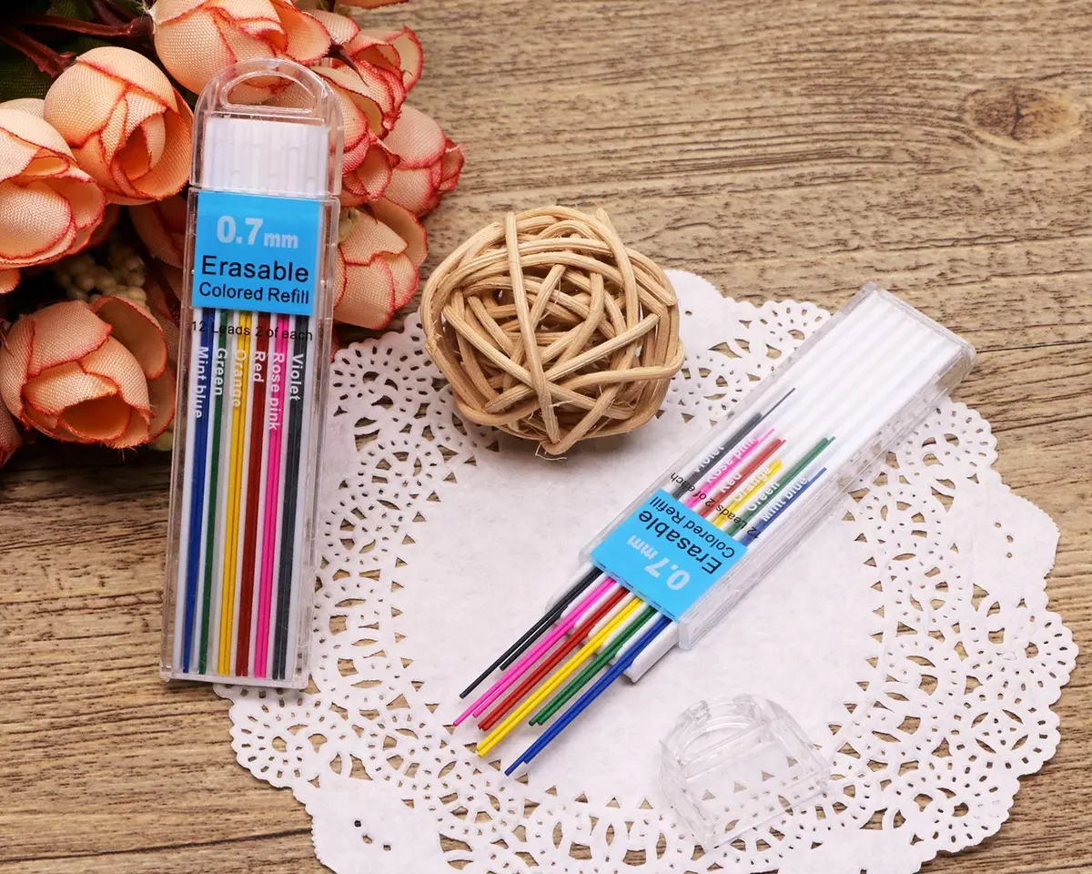 Tupalizy 0.7mm Colored Mechanical Pencil Leads | 6 Colors, 24PCS for Drawing & Writing - view 5
