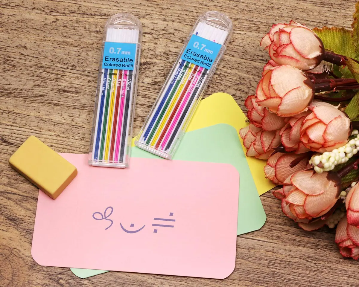 Tupalizy 0.7mm Colored Mechanical Pencil Leads | 6 Colors, 24PCS for Drawing & Writing - view 3