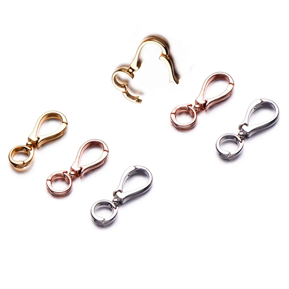 Zpsolution Swivel Bails for Pendants, Dual Ended Connector Charm | Interchangeable Jewelry Clasp (70-120 chars) - main product image