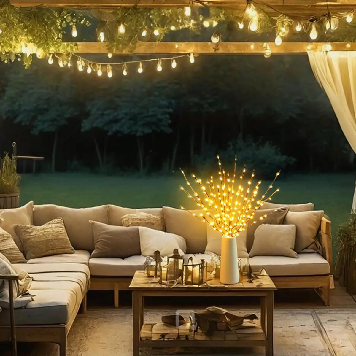 DK177 2 Pack Led Branch Light Battery Operated Lighted Branch Vase Filler 30 Inch | Warm White Indoor & Outdoor Decor - view 3