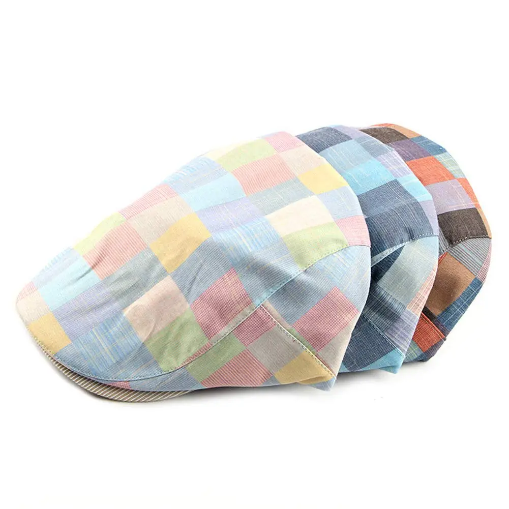 Gudessly Unisex Newsboy Cap Flat Ivy Gatsby Cabbie Driving Beret 55-60cm | Vintage Cotton Hat for Men & Women - view 4