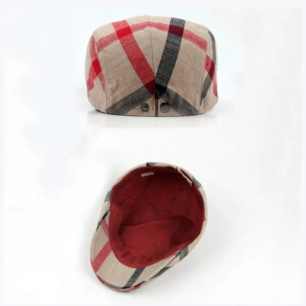 Gudessly Unisex Newsboy Cap Flat Ivy Gatsby Cabbie Driving Beret 55-60cm | Vintage Cotton Hat for Men & Women - view 4