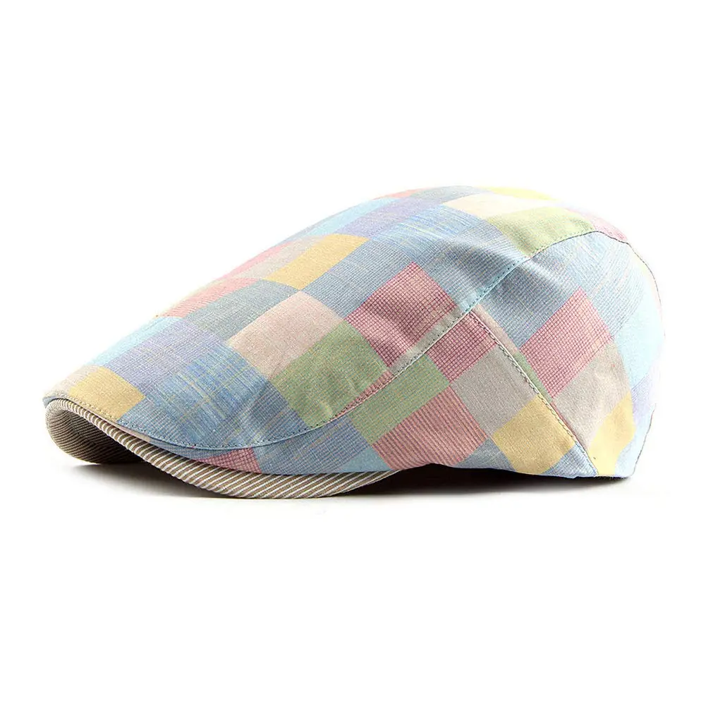 Gudessly Unisex Newsboy Hat Flat Ivy Gatsby Cabbie Cap 55-60cm | Vintage Cotton Beret for Men & Women - main product image
