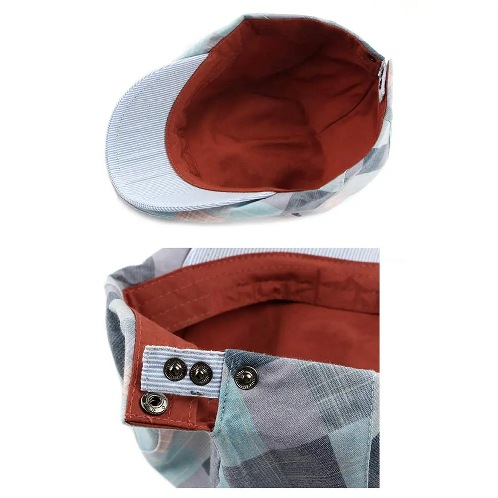 Gudessly Unisex Newsboy Hat Flat Ivy Gatsby Cabbie Cap 55-60cm | Vintage Cotton Beret for Men & Women - view 3