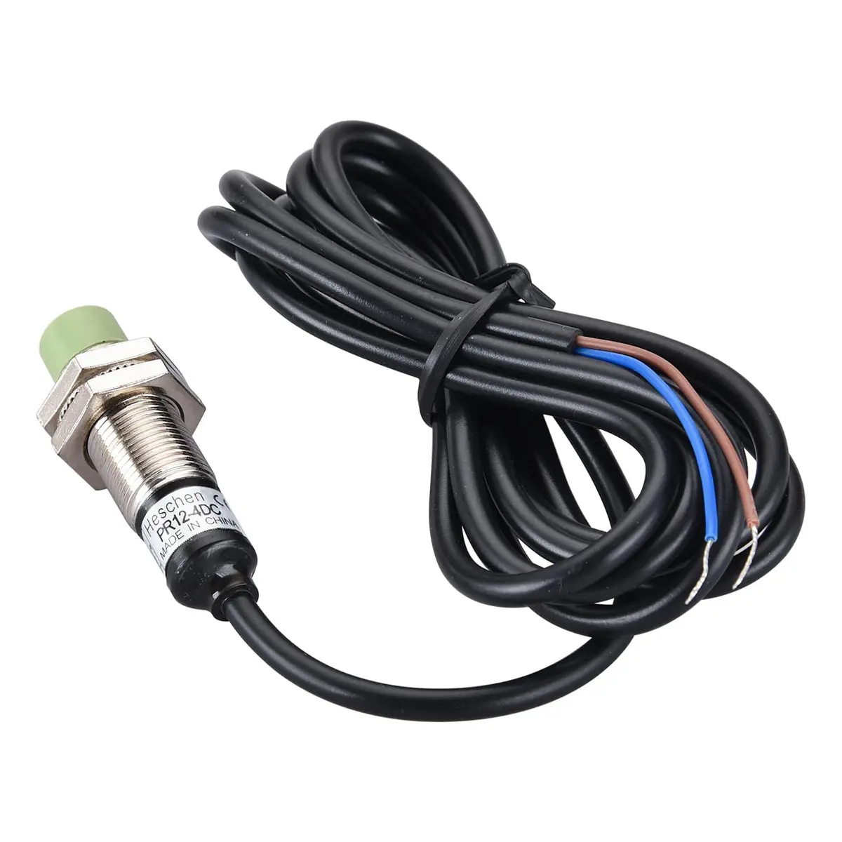 Heschen M12 Inductive Proximity Sensor Switch PR12-4DC 4mm DC12-24V NC | Brass Nickel Plated - view 2