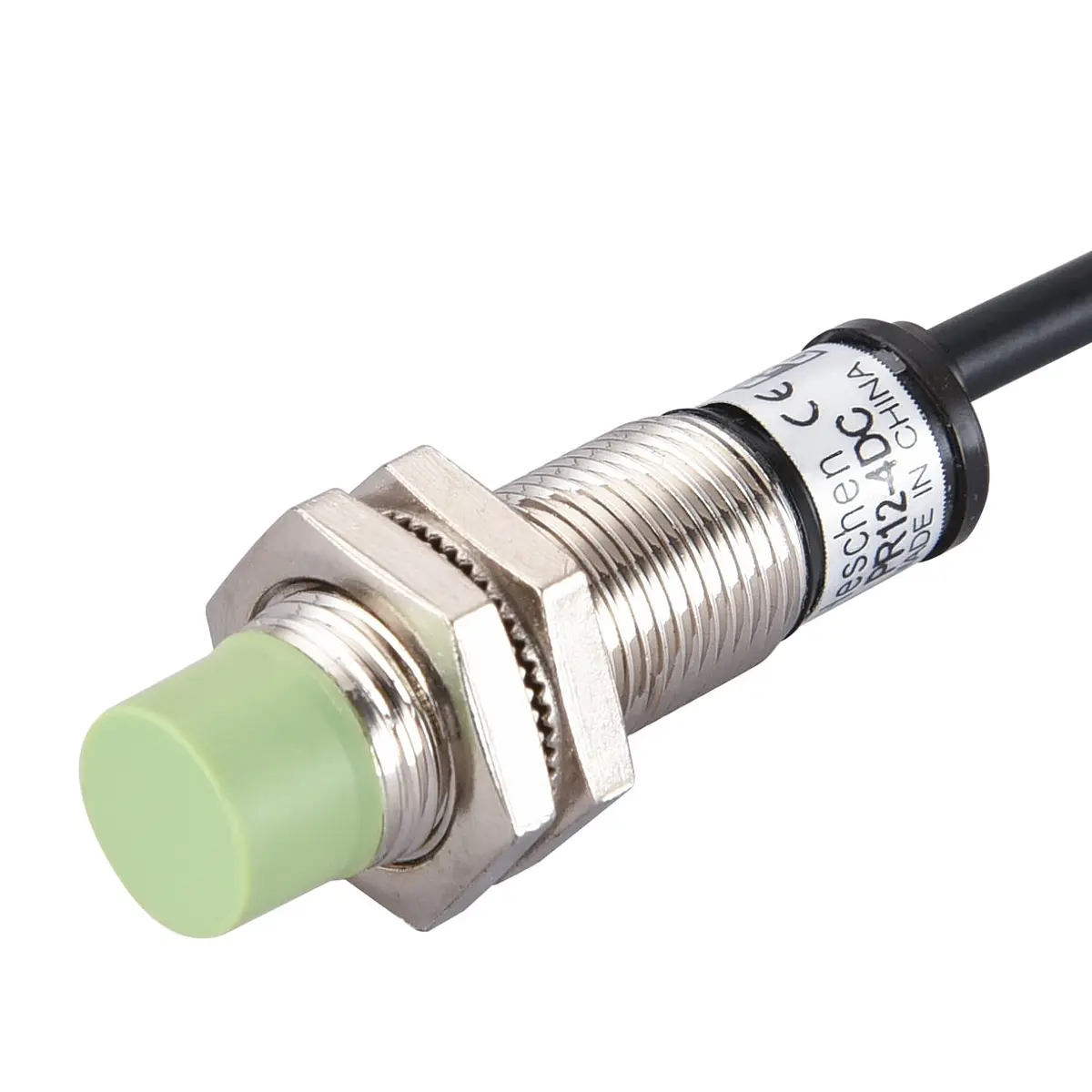 Heschen M12 Inductive Proximity Sensor Switch PR12-4DC 4mm DC12-24V NC | Brass Nickel Plated - view 3