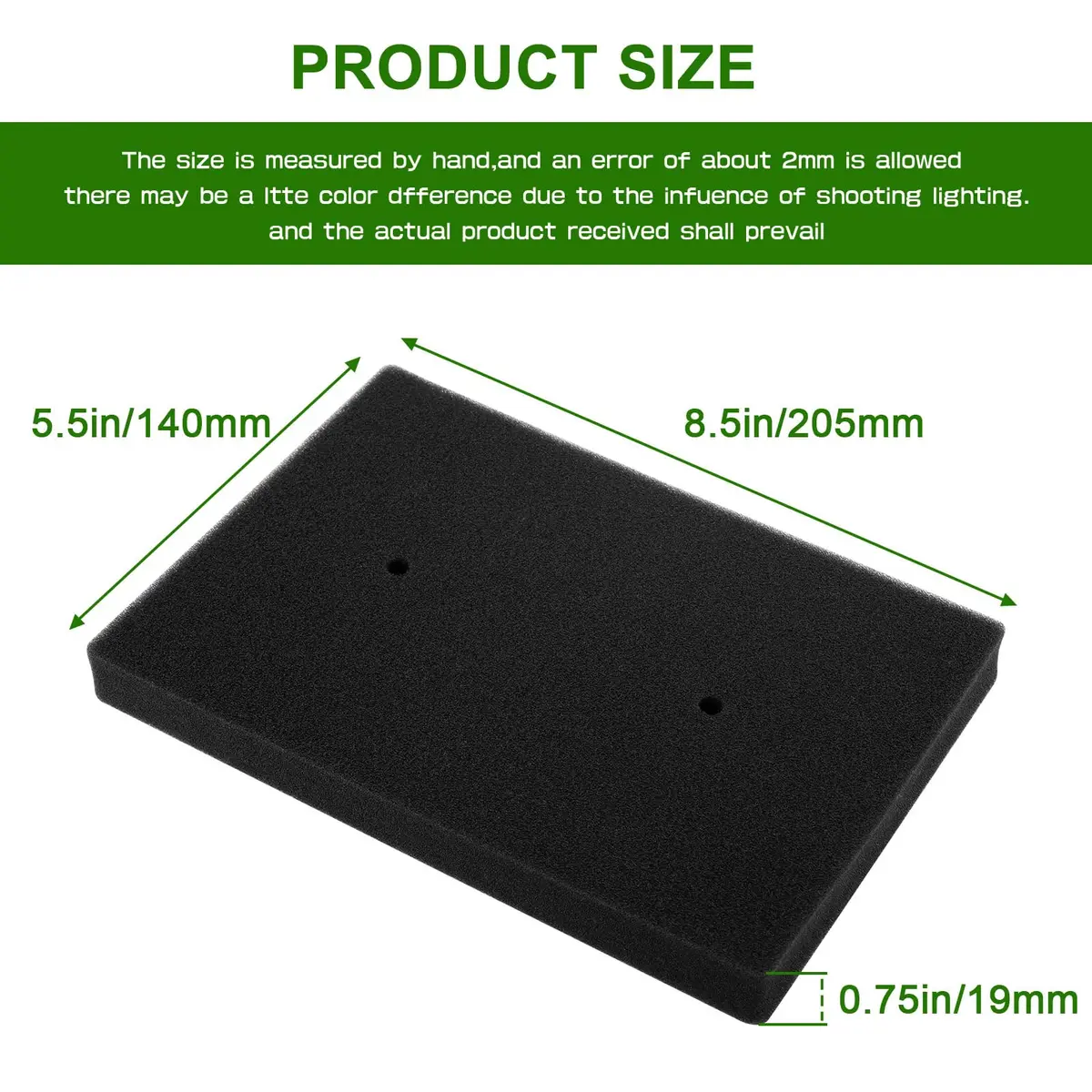 LOCOPOW Air Filter HFA2505 for Kawasaki Ninja 250R & 300 | OEM-Quality Replacement - view 2