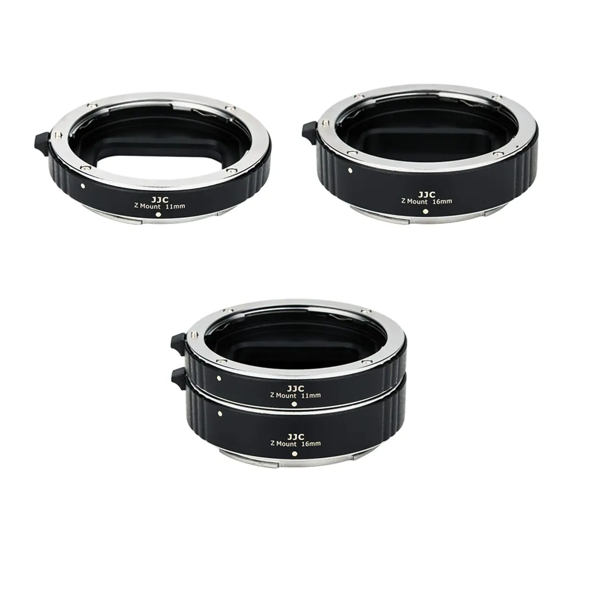JJC Auto Focus Macro Extension Tube Set 11mm+16mm for Nikon Z Mount Cameras | Converts Lenses for Macro Photography - main product image