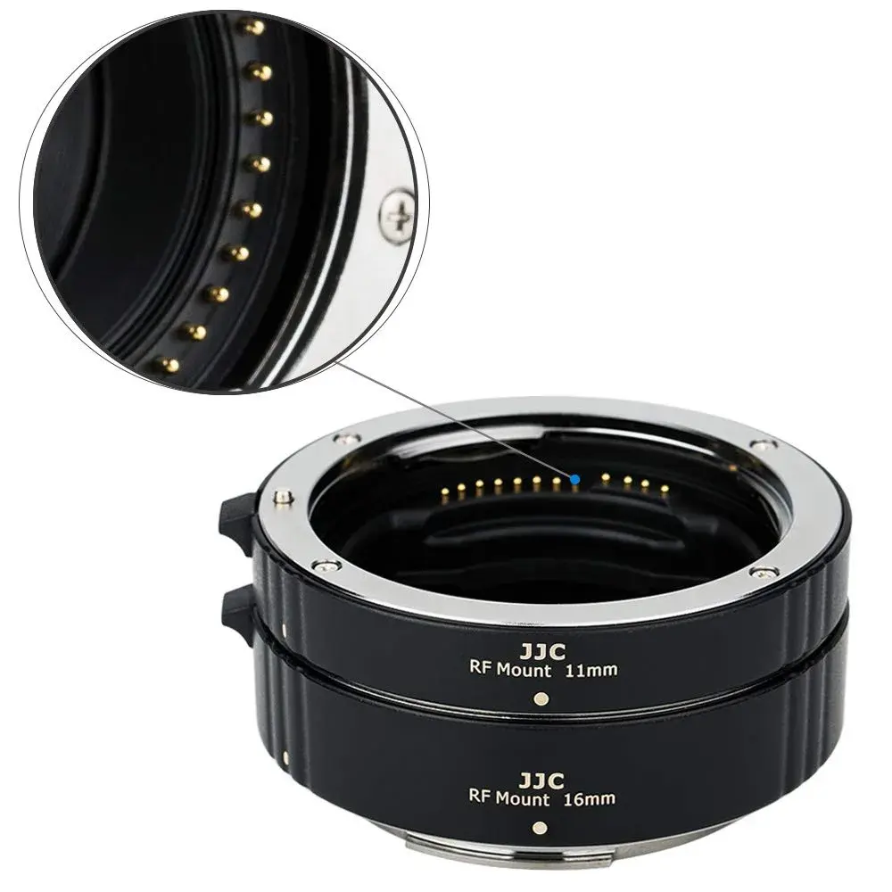 JJC Auto Focus Macro Extension Tube Set for Canon RF Mount Cameras & Lenses | 11mm & 16mm Tubes - view 4