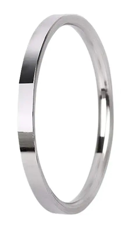 BISMAADH Plain Flat Stainless Steel Kada for Men & Women 7mm Thickness | Adjustable Size Bracelet - main product image