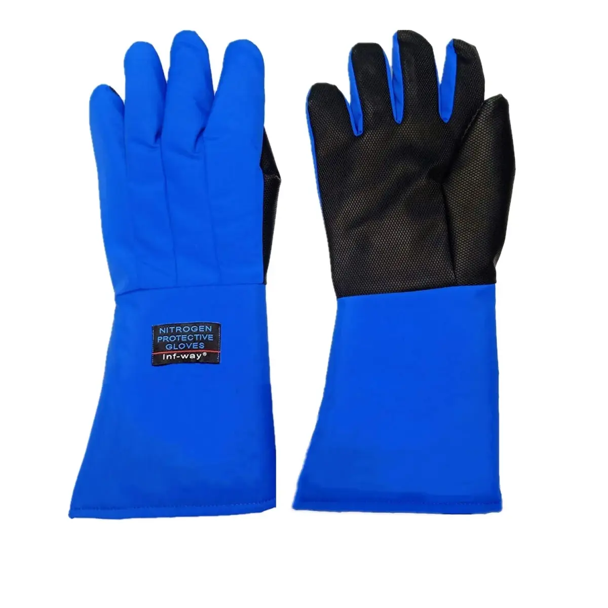 Inf-way Black Mid Arm Length Cryogenic Gloves - EN 511 Certified for Extreme Cold Protection - main product image
