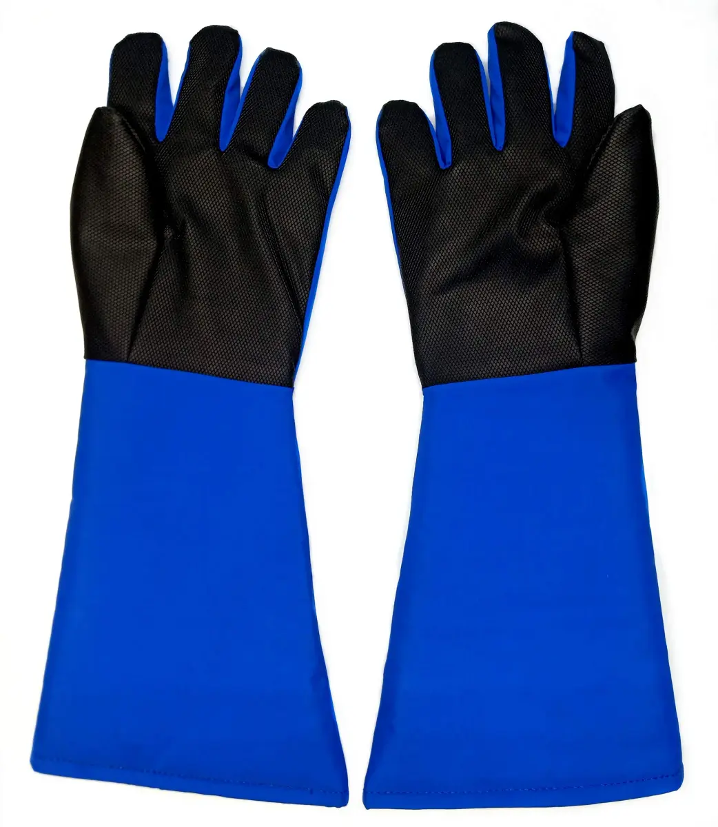 Inf-way Black Mid Arm Length Cryogenic Gloves - EN 511 Certified for Extreme Cold Protection - view 2