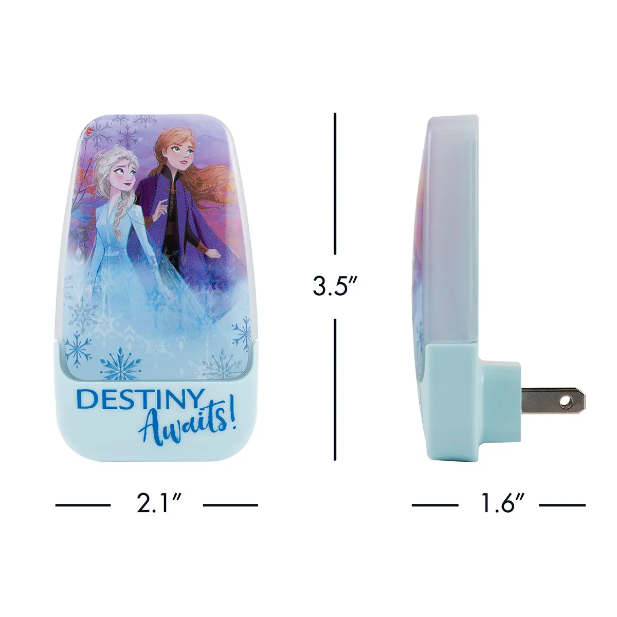Disney Frozen 45670 LED Night Light, Anna & Elsa, Plug-in | Light-Sensing, Energy-Efficient - view 5