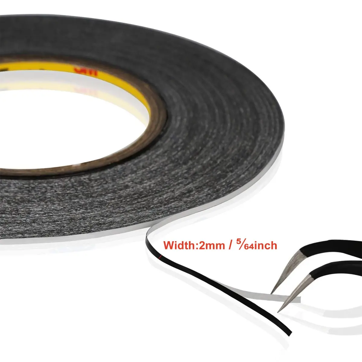 Kaisiking 2mm LCD Repair Tape for Phone Screen | Waterproof Adhesive Tape with Tweezers, 50M - view 2