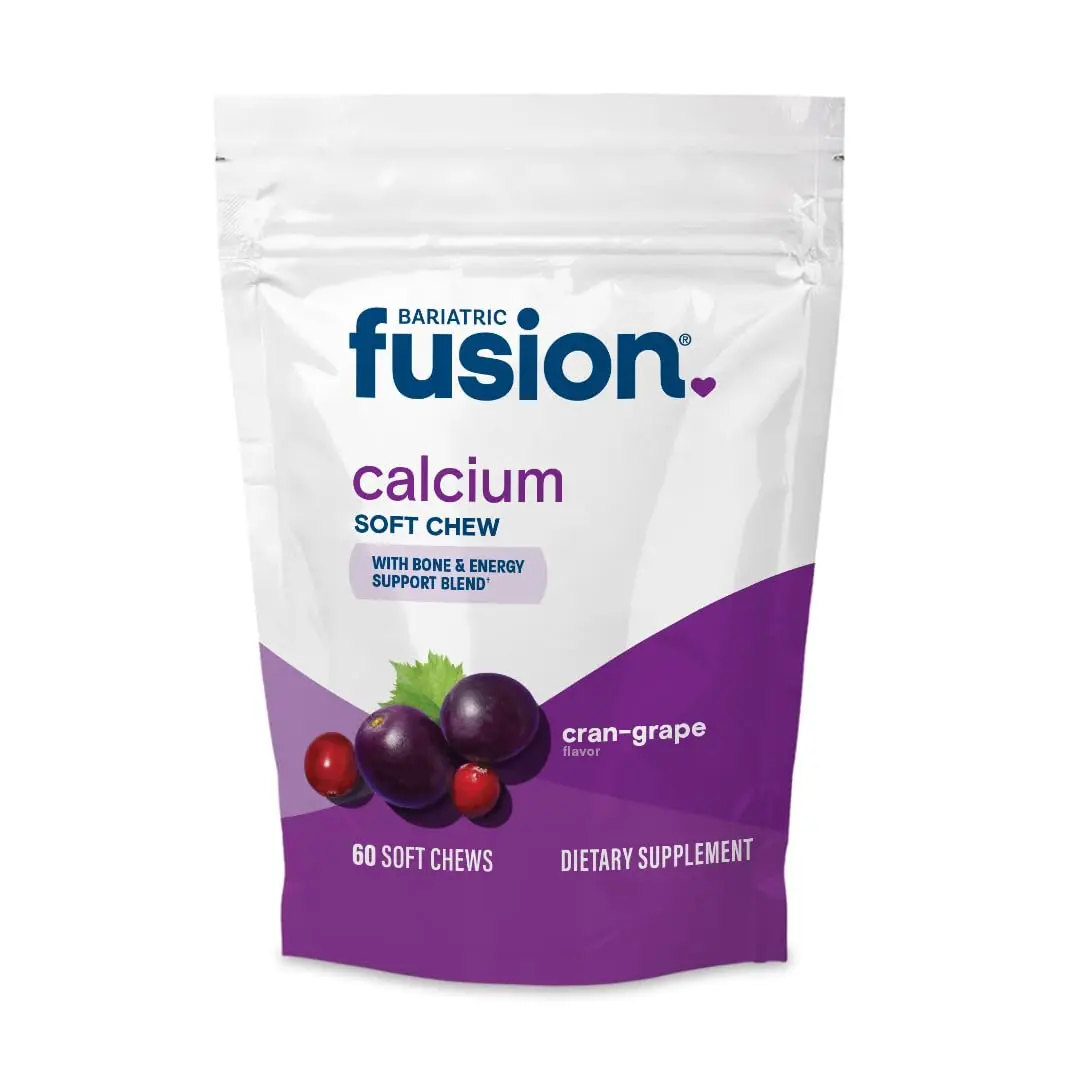 Bariatric Fusion Calcium Soft Chews, Cran-Grape | Bone Support & Energy Boost, 60 Count - main product image