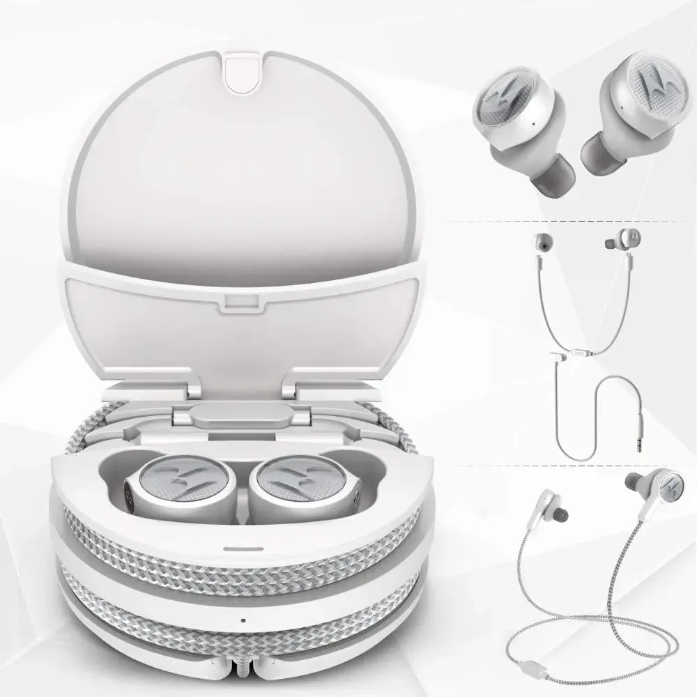 Motorola Tech3 True Wireless Earbuds with Charging Case | 7 Hours Playtime + 11 Hours Case | IPX5 Water Resistant - main product image