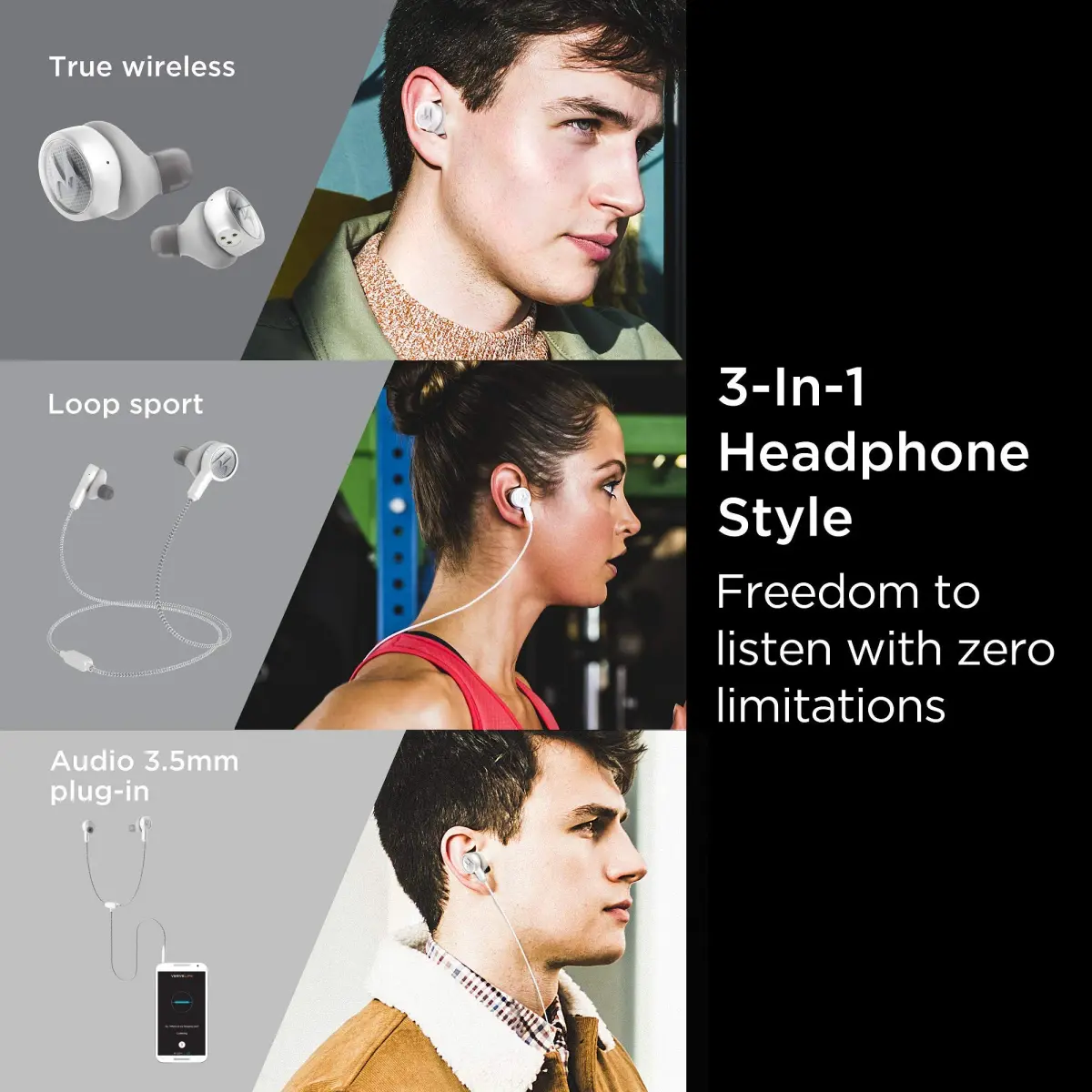 Motorola Tech3 True Wireless Earbuds with Charging Case | 7 Hours Playtime + 11 Hours Case | IPX5 Water Resistant - view 2